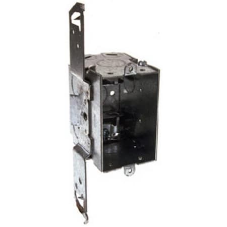 Boombox Electrical Box, 14 cu in, Switch Box Type, 1 Gang, Steel, Rectangular Shape BO586496